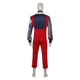Station To Station David Bowie The Thin White Duke Red Set Outfits Cosplay Costume Halloween Carnival Suit